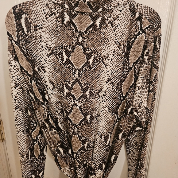 SOLD Diane von Furstenberg Michelle Wrap Python BrownJumpsuit  - 70s - Picture 12 of 15